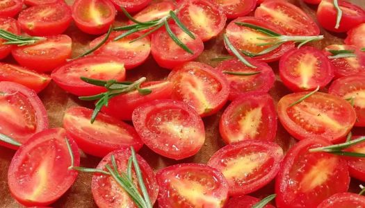 Exists for the sake of focaccia – olive oil soaked in cherry tomatoes