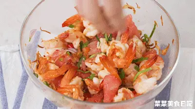 Fat loss and slimming dish [Thai yuzu shrimp salad], it is delicious when you mix it! step 0