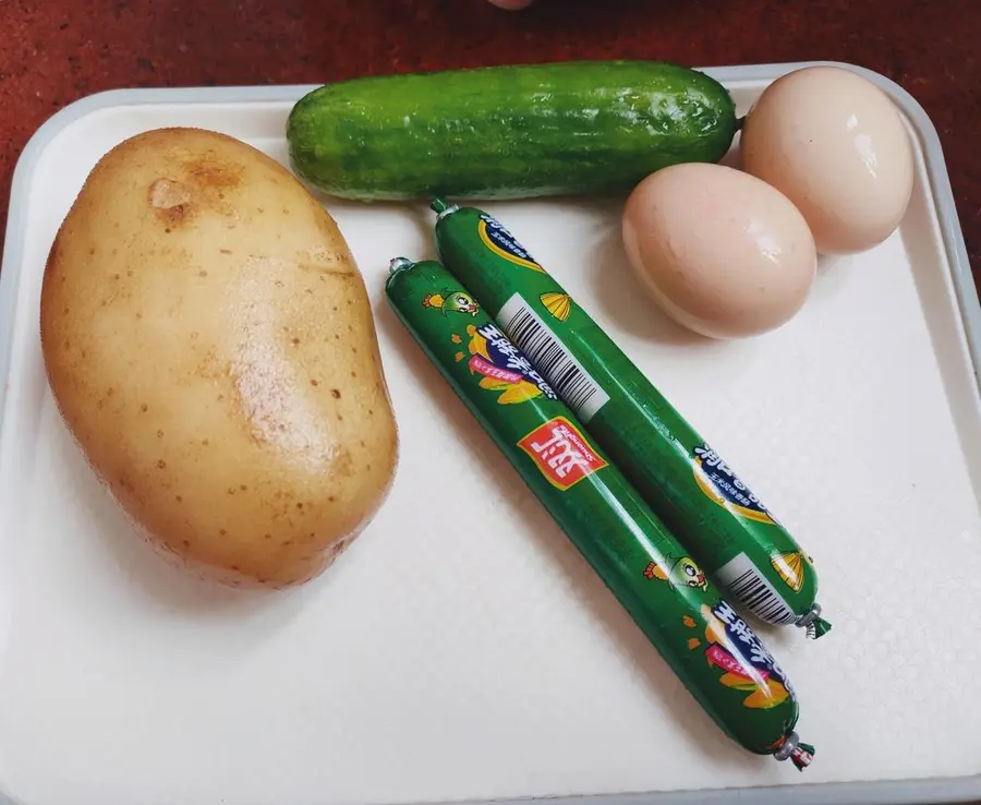 Mashed potato salad step 0