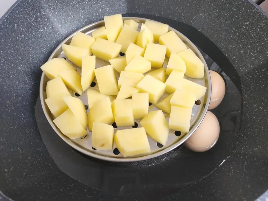 Mashed potato salad step 0