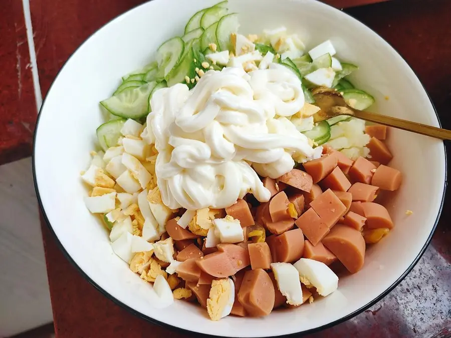 Mashed potato salad step 0