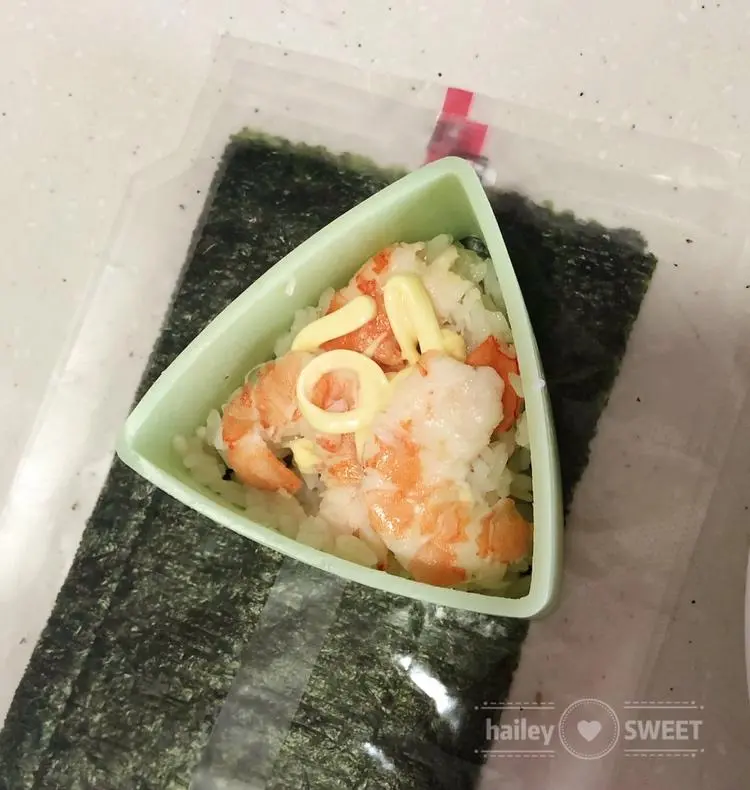 Triangle rice ball sushi bento (sushi vinegar method âž• rice ball video) step 0