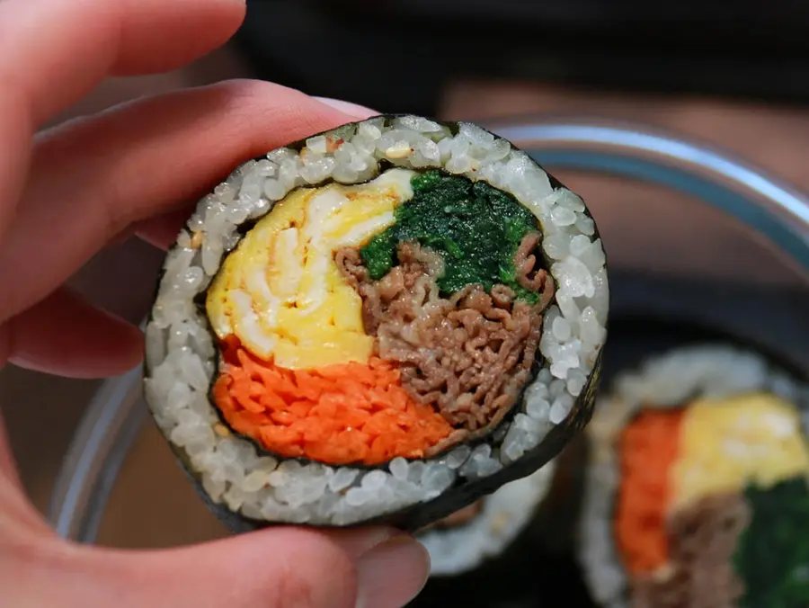  Bento - Sushi  Super Detailed Method / Beef, Egg, Spinach, Sushi + Grilled Vegetables step 0