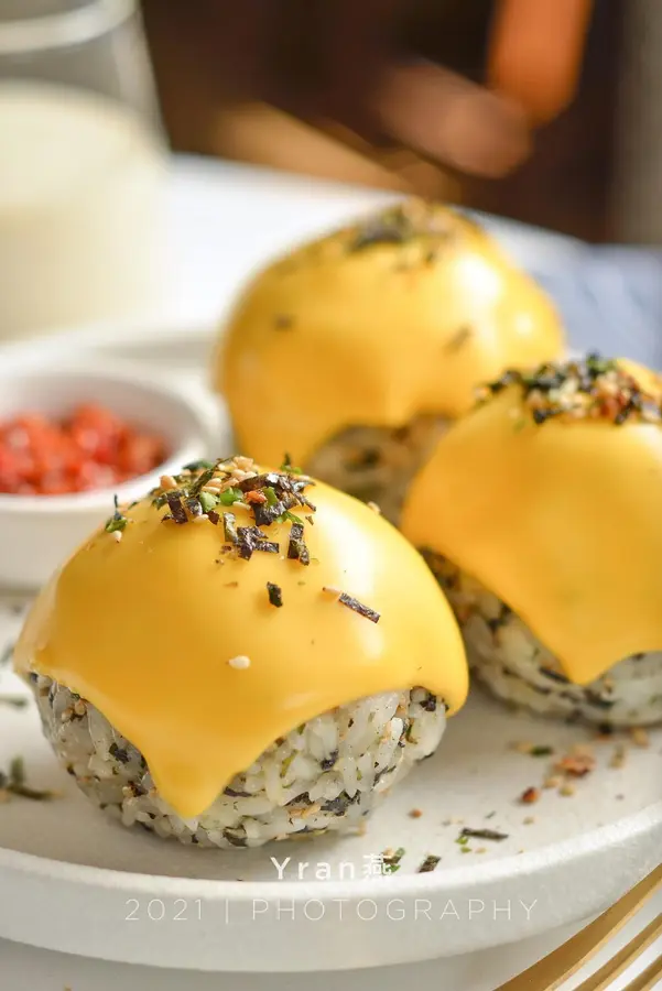 Cheese tuna rice balls