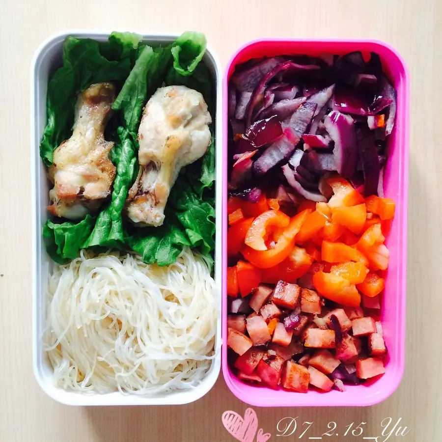 Fitness fat loss meal/lunch box is simple and beautiful step 0