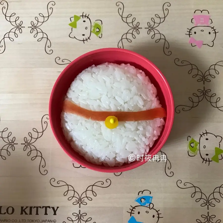 Lucky cat bento step 0