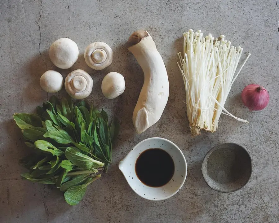 Japanese-style mushroom rice (great for bento) step 0