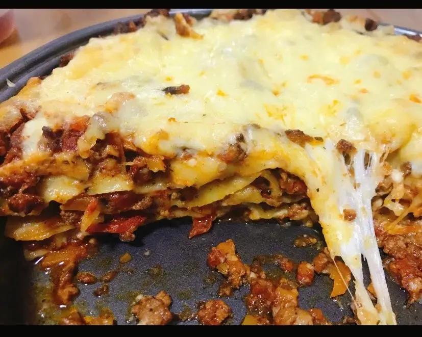 Lasagna lazy bento Italian friend tips (including white sauce and beef sauce)