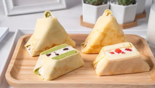 【Triangle Rice Ball Cake】A popular Japanese dessert, the same style for the whole family, a must-have for lunch picnics, soft and cute