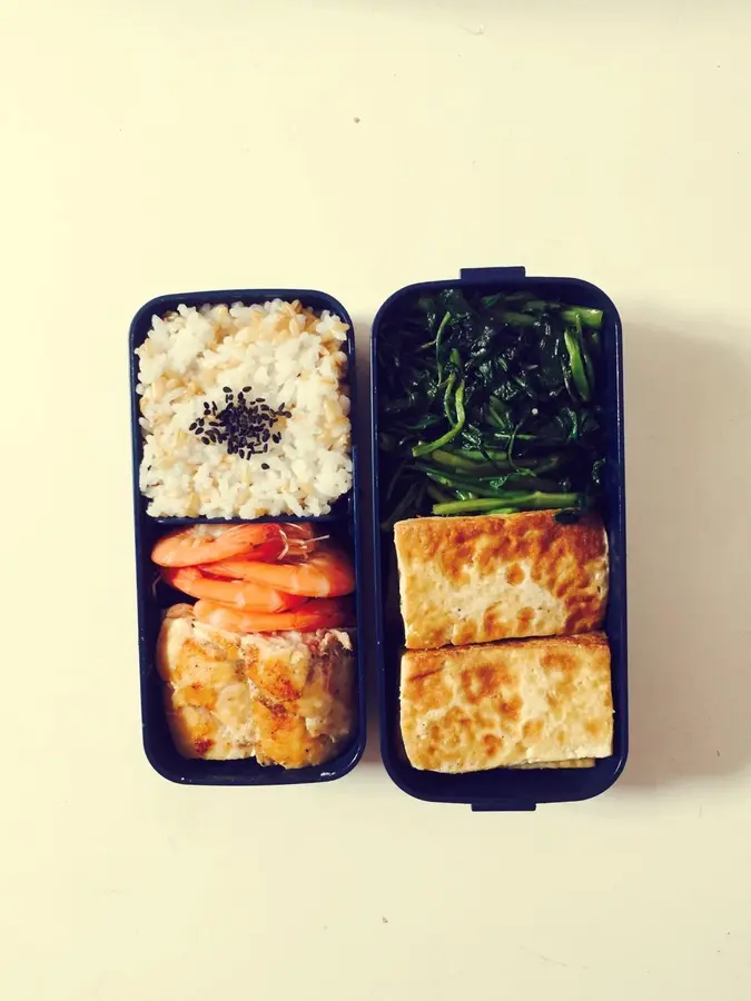 Nutritious fat reduction bento step 0