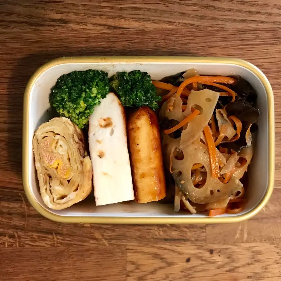 A Japanese home-cooked dish that is suitable for a lunch box: Jinping lotus root slices