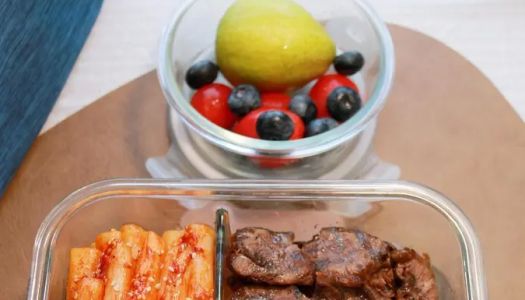  Bento - braised beef + spicy fried rice cake + yam cabbage roll / healthy home cooking