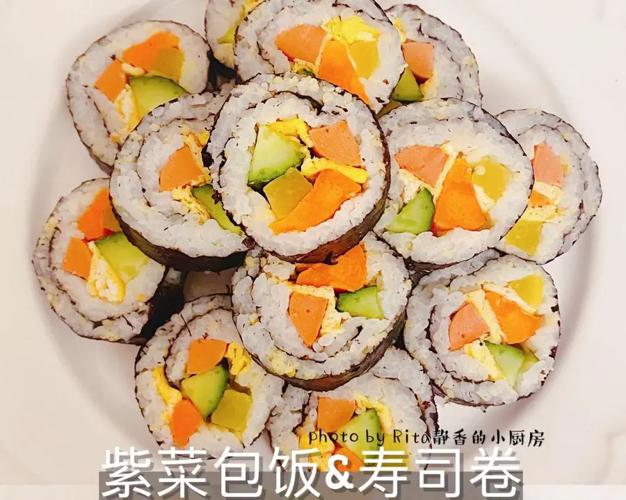 10-minute fast brunch - gimbap & sushi rolls, easy to learn!