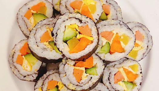 10-minute fast brunch - gimbap & sushi rolls, easy to learn!