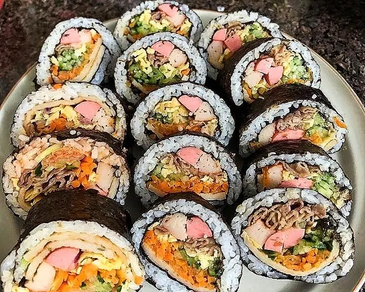 Gimbap  sushi step 0