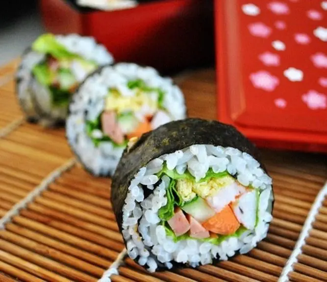 Homemade sushi