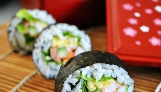 Homemade sushi