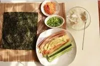 Simple sushi / egg sushi / reverse sushi / fancy sushi / gimbap step 0