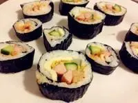 Simple sushi / egg sushi / reverse sushi / fancy sushi / gimbap step 0