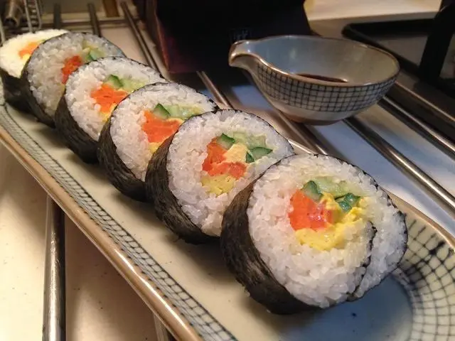 Egg yolk sushi step 0