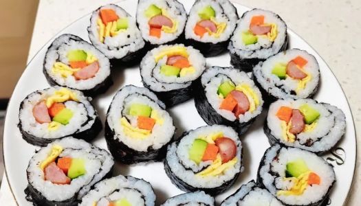 Homemade sushi