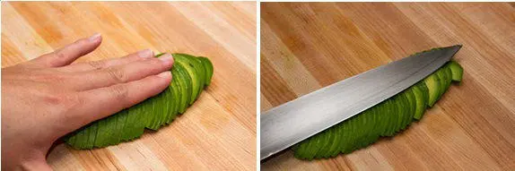 Avocado tempura sushi step 0