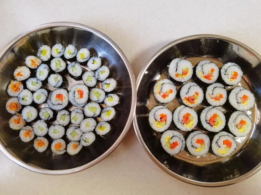 A simple sushi roll step 0