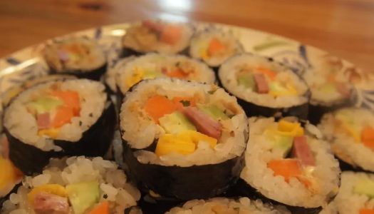 Gimbap 김밥 taught by a Korean friend