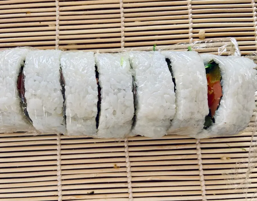 Simplified version of sushi rolls step 0