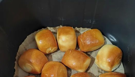 Milky roasted steamed buns (golden steamed buns) ~ honey small steamed buns ~ air fryer baked steamed buns