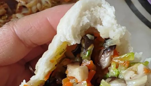 Delicious vegetarian buns