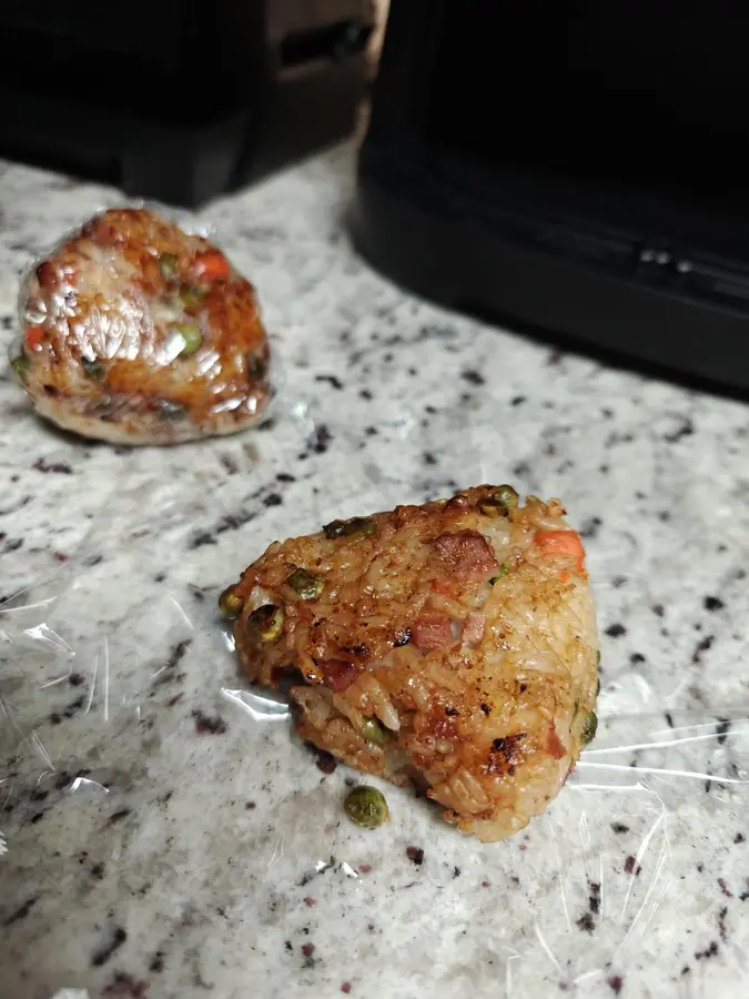 Air fryer grilled rice balls for breakfast step 0