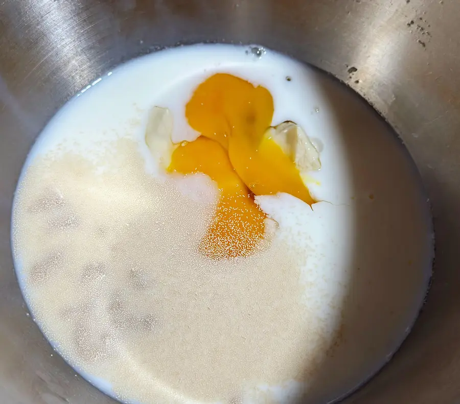 Flowering custard steamed buns step 0