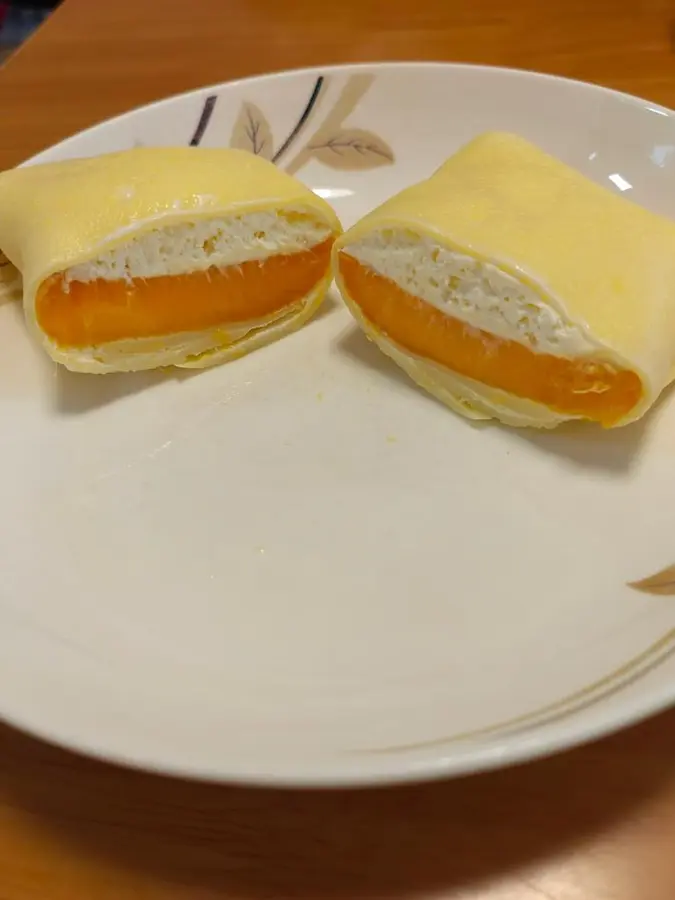 Sweet and smooth mango pancake (6 inches) step 0