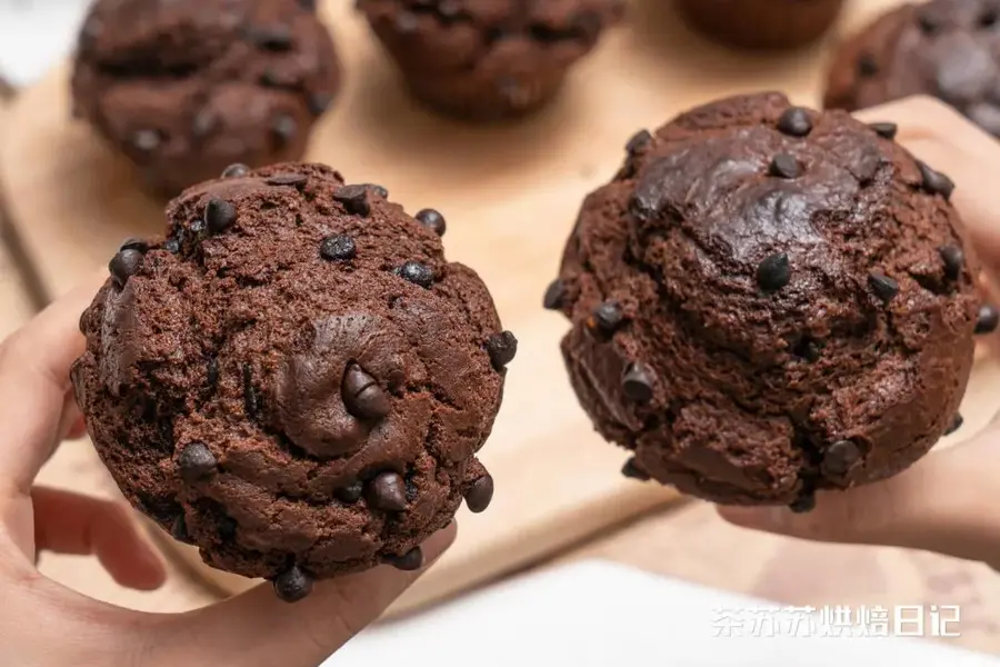 [Chocolate mushroom head muffin] Starbucks the same style step 0