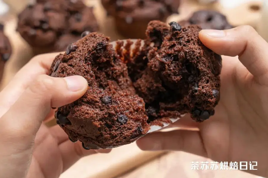 [Chocolate mushroom head muffin] Starbucks the same style step 0