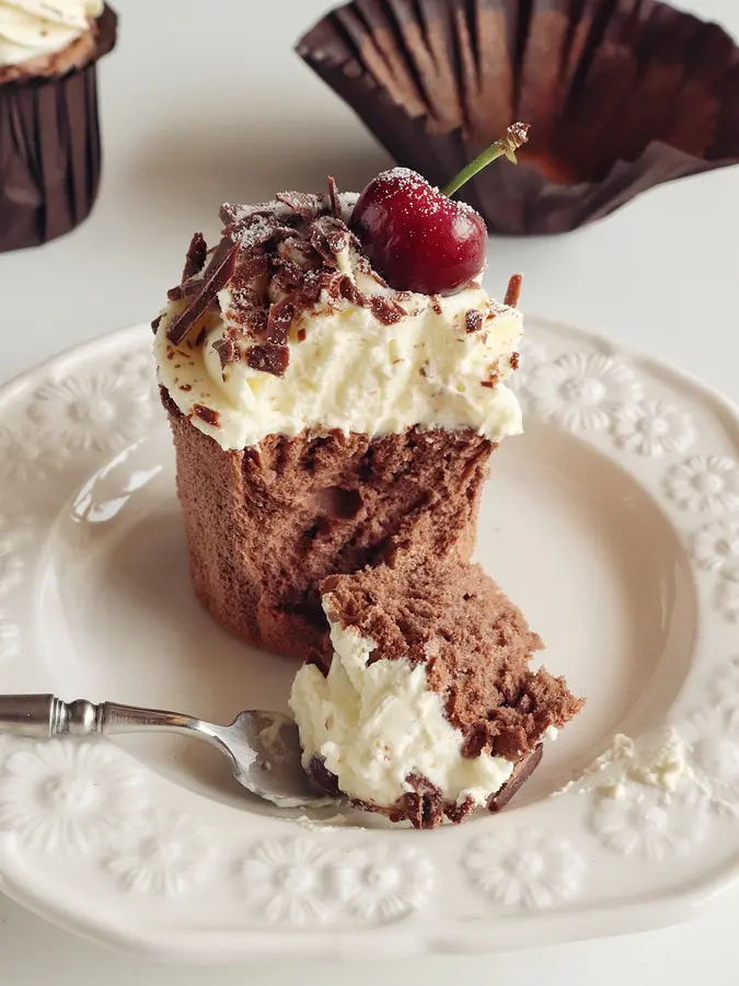  Black Forest Cupcakes|High-value afternoon tea desserts step 0