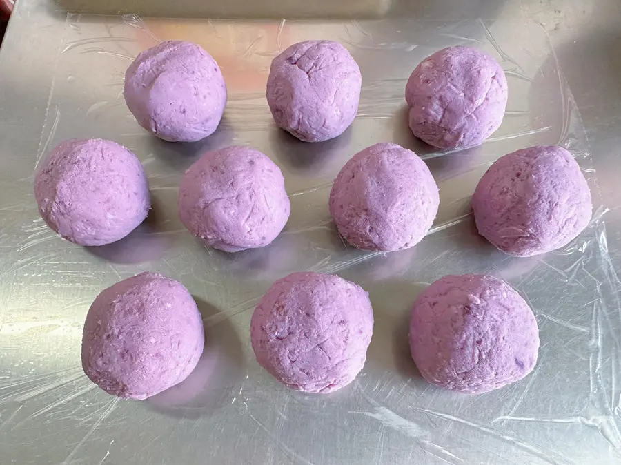 Low-calorie taro cheese balls step 0