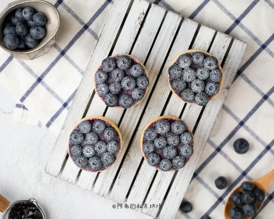 Exquisite afternoon tea! Blueberry cheese tart! step 0