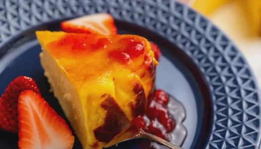 Zero Failure Afternoon Tea [Basque Cheesecake] with strawberry jam secret recipe