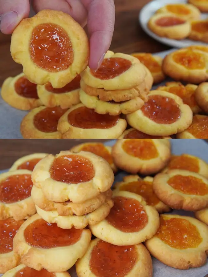 Simple 0 failed afternoon tea snacks, sweet and sour jam biscuits