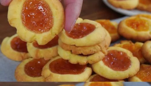 Simple 0 failed afternoon tea snacks, sweet and sour jam biscuits