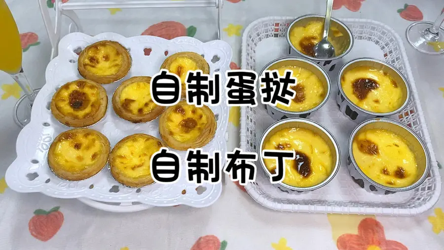 Homemade egg tarts, homemade pudding|Afternoon tea