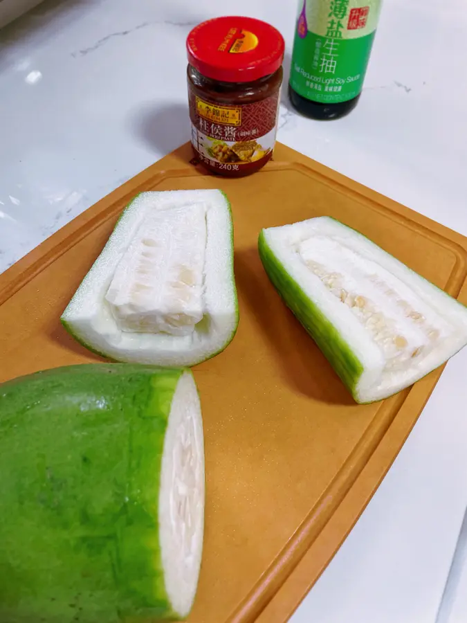 Master Recipe|Steamed gourd with minced meat in Zhuhou sauce step 0