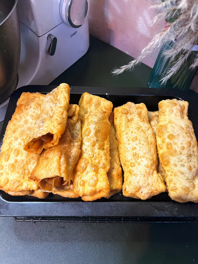 Innovative snack fried hash browns step 0