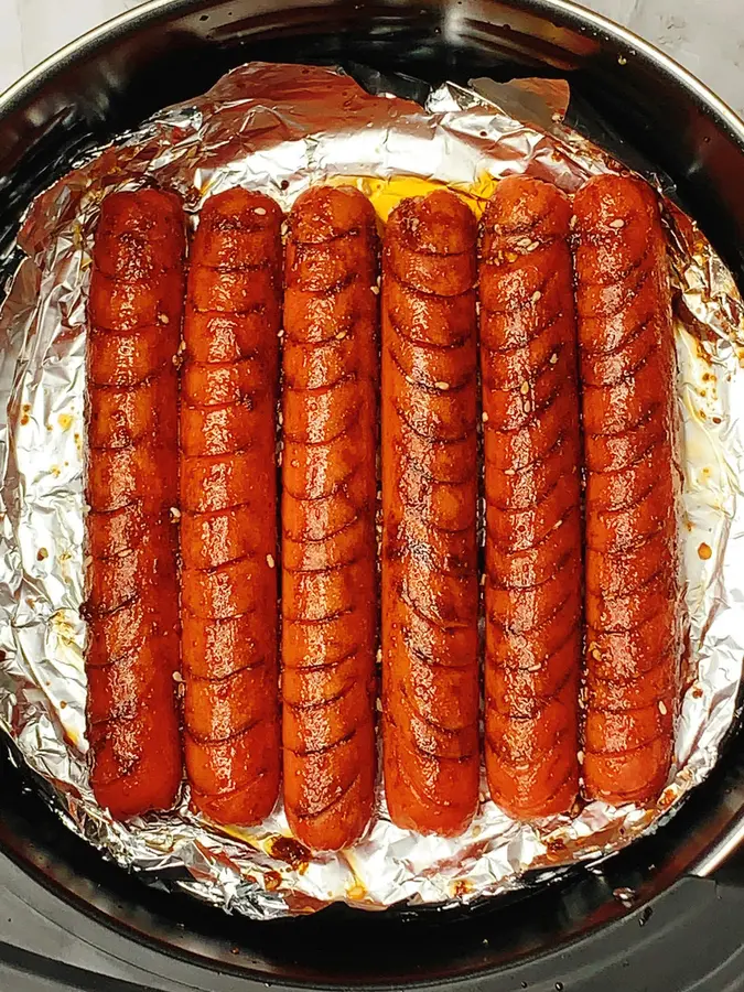 The air fryer fried starchy sausage  is full of the taste of childhood food stalls step 0