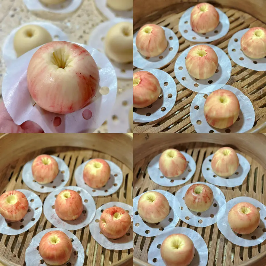 Apple steamed buns step 0