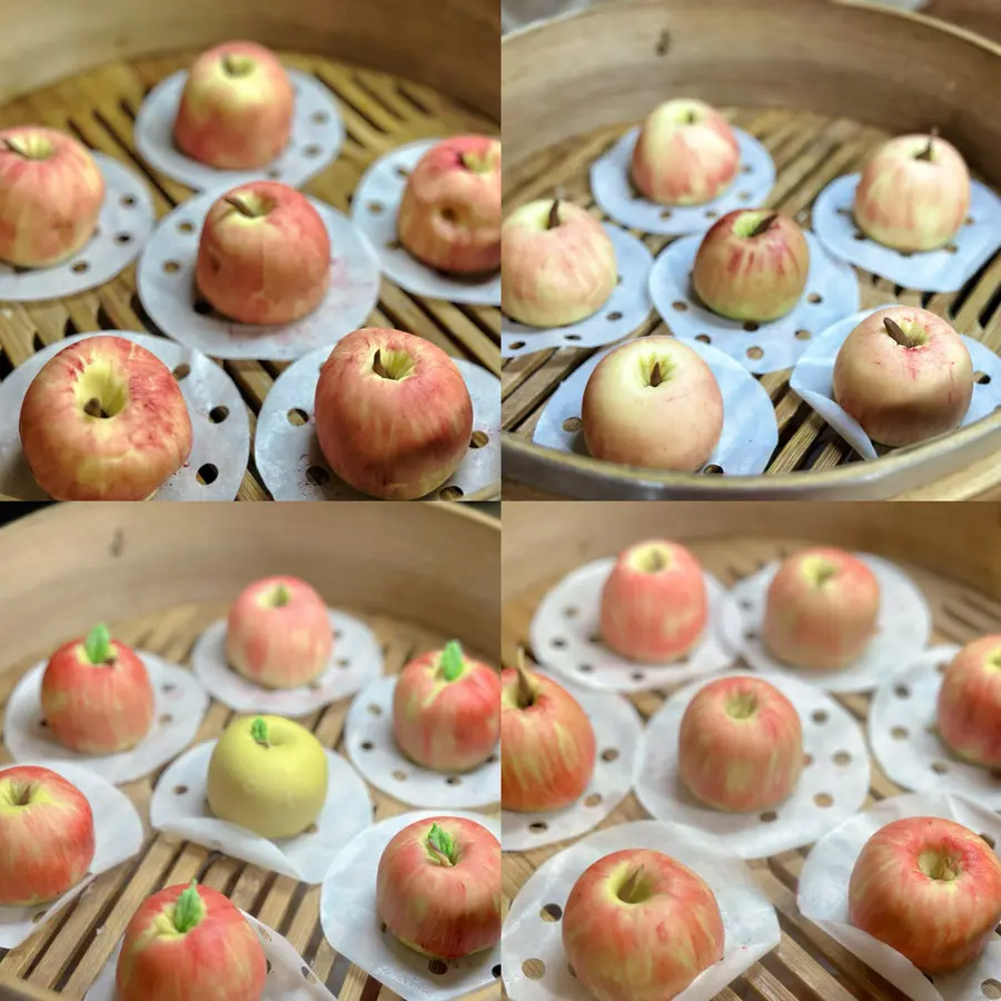 Apple steamed buns step 0