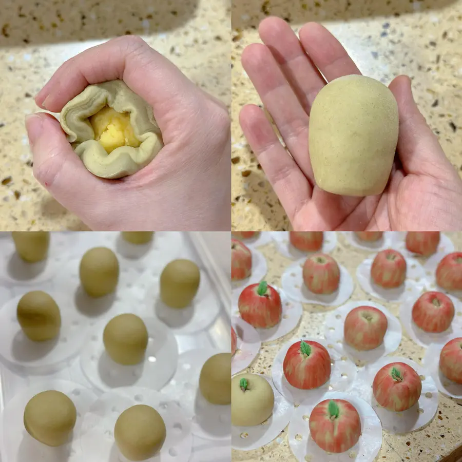 Apple steamed buns step 0