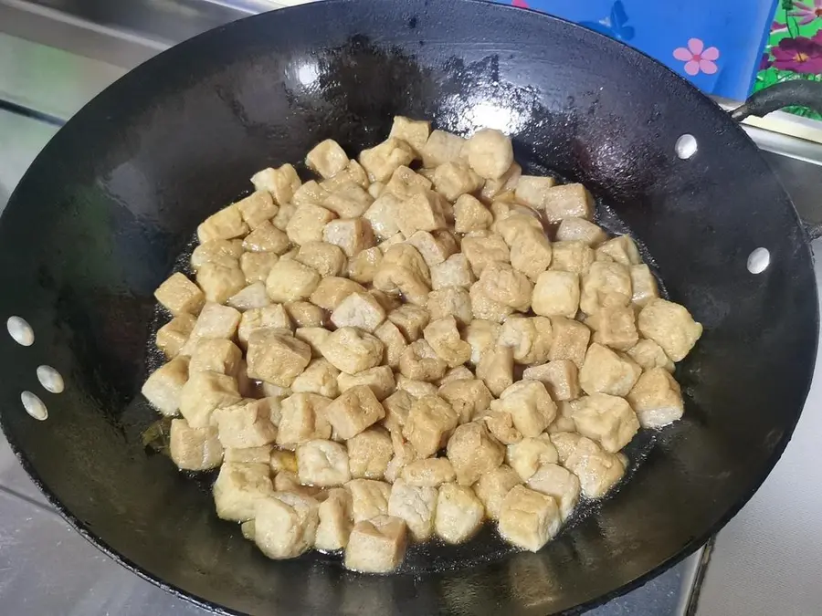 Dried tofu with Soviet-style honey sauce step 0